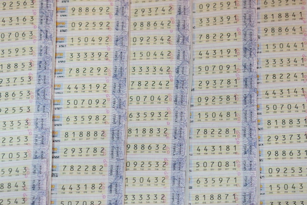 Background of Thailand Lottery