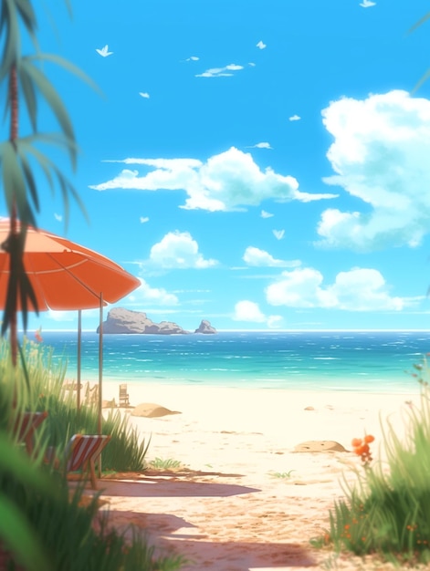 background that emulates Makoto Shinkai style