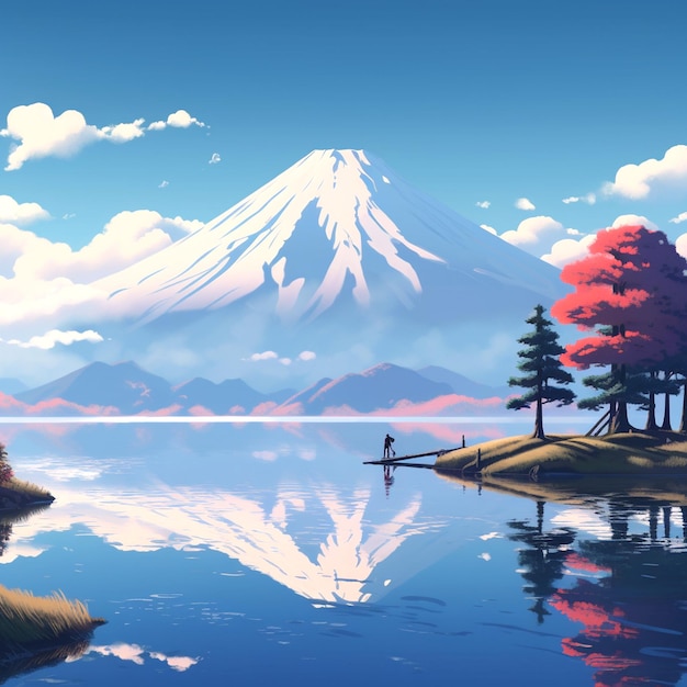 Background that emulates makoto shinkai style