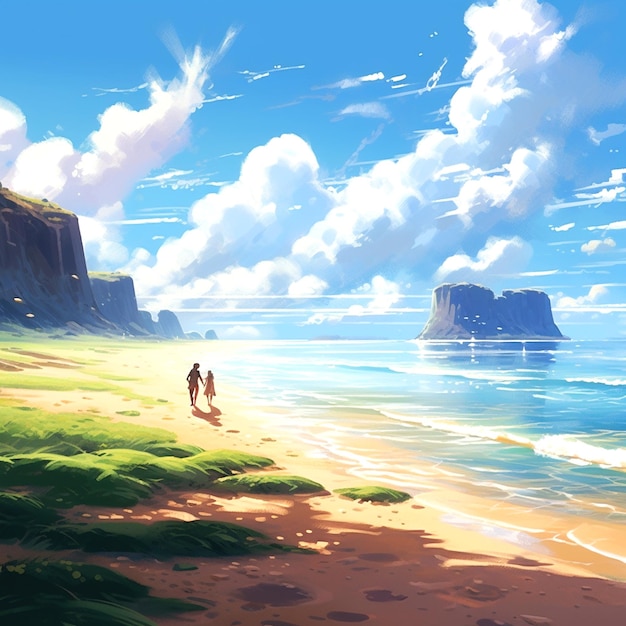 Background that emulates makoto shinkai style