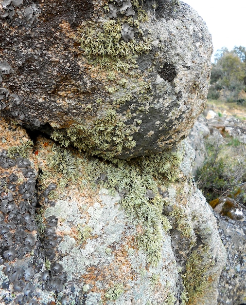 background two large stones placed one on another