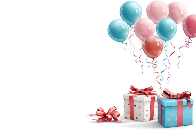 A background vector illustration of birthday gifts