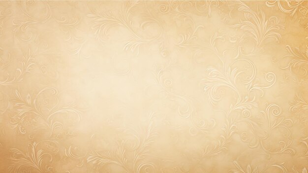 background vintage parchment wallpaper covered with delicate floral ornament delicate soft color autumn warm blank form