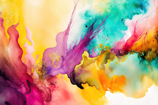 Background of vivid abstract watercolor