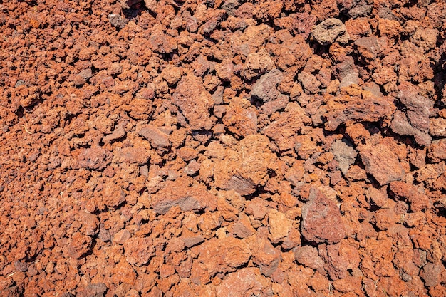 Foto sfondo di scorie porose vulcaniche