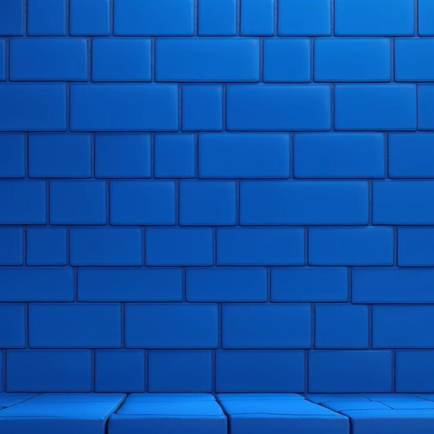 background a wall of blue bricks