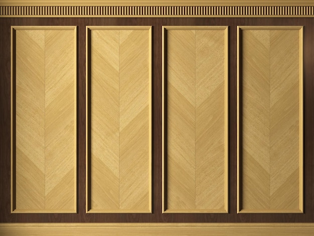Фон настенный шкаф деревянные панели арт-деко