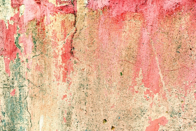퍼티와 배경 벽 그린 핑크 질감 표면