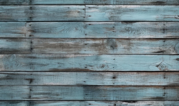 Background or wallpaper of Light Blue color painted wooden boards