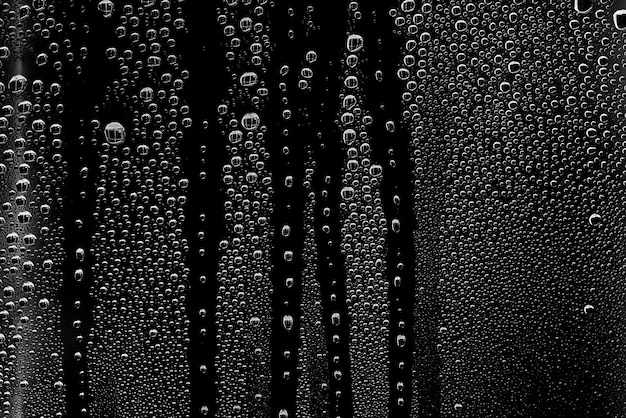 background water drops on black glass, full photo size, overlay layer design