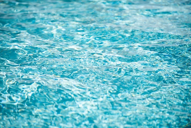 Background of water surface blue swimming pool