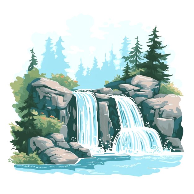 Background for waterfall