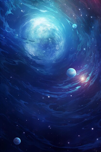 Background for a website including space an a planet dark navy dark silver cosmic theme