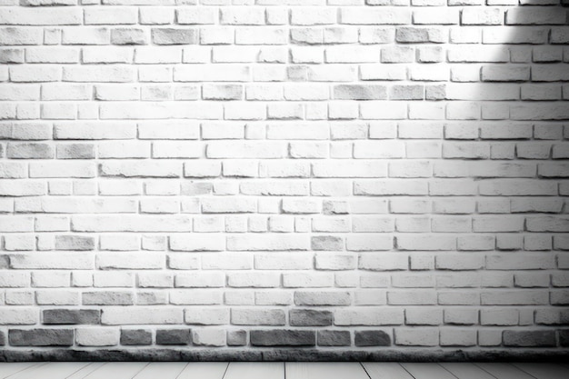 Background of a white brick wall with worn texture