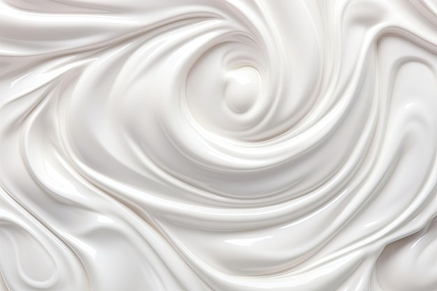 Background of a white creamy cosmetic lotion for skincare that enhances beauty