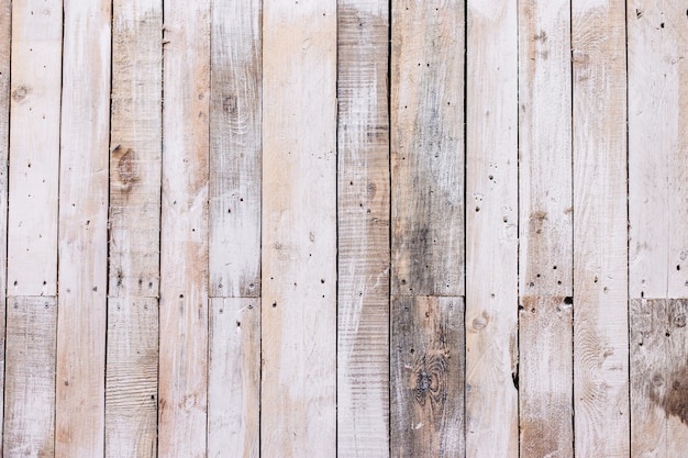 Background of white wooden boards