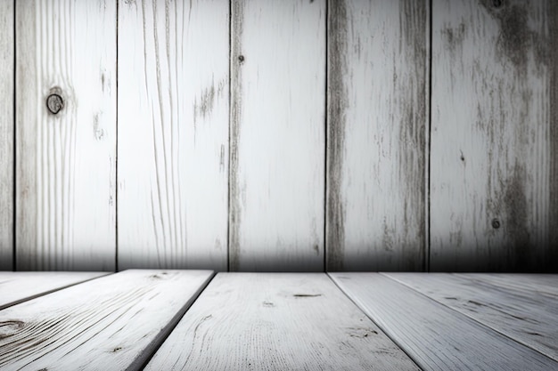 Background a white wooden table