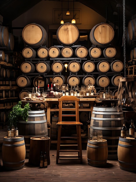 Background of Wine Cellar Backdrop Stacked Wine Barrels Background Wine Ba Content Creator Stream