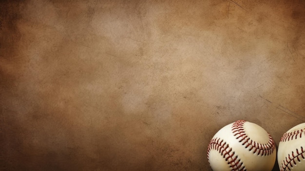 Background with baseball in Brunette color