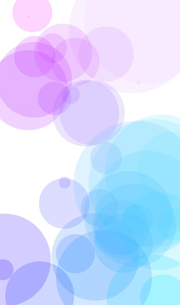 A background with blue and purple circles.