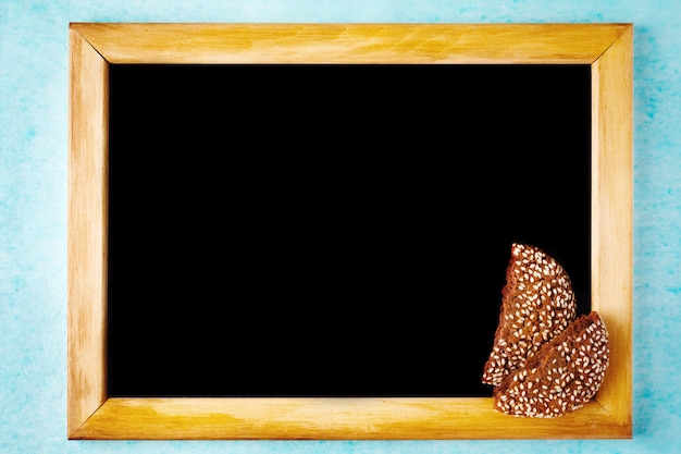 Background with Chalk Board in Wooden Frame