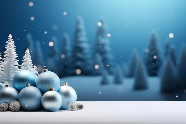 background with Christmas ornaments