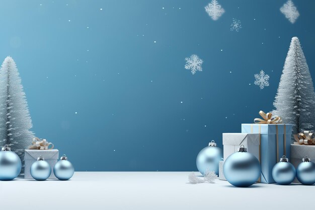background with Christmas ornaments