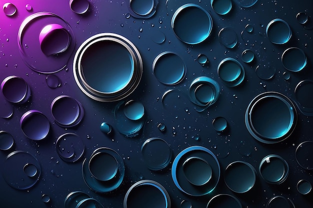 Photo background with circles drops for template cell phone backgrounds vector illustration