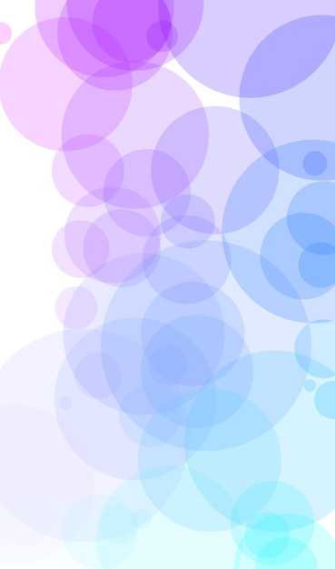 A background with circles and the word bubble