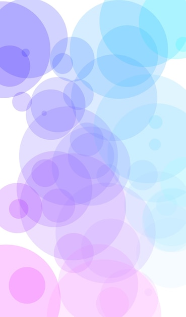 A background with circles and the word bubble.