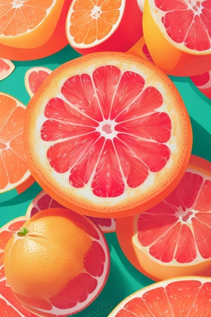 Background with citruses