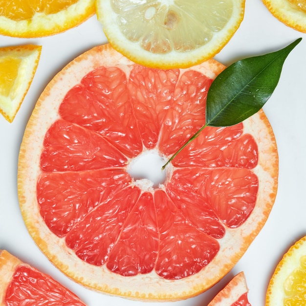 柑橘系の果物の背景