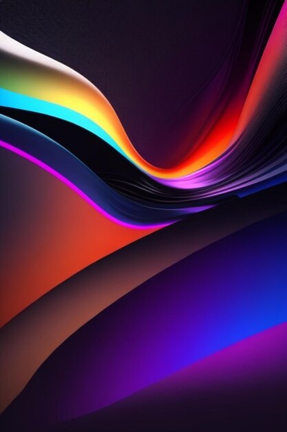 Background with colored abstract waves