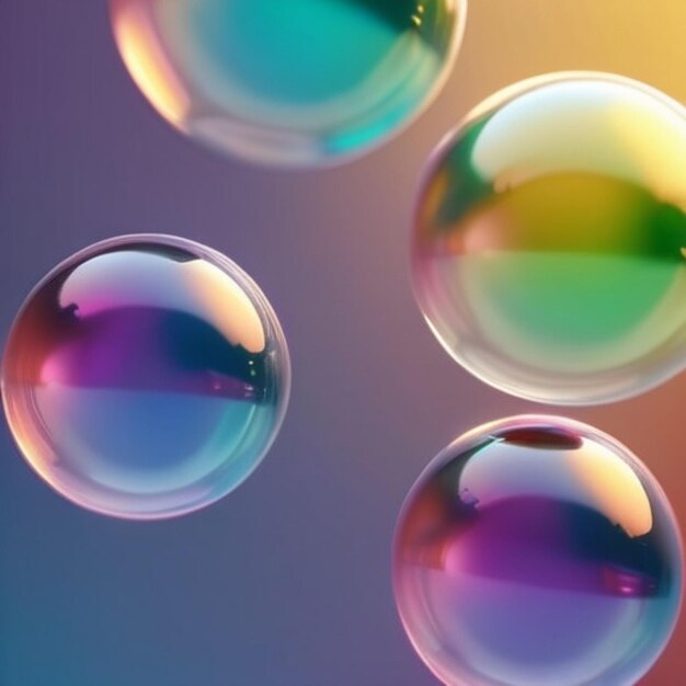 background with colorful bubbles