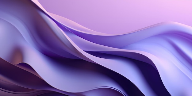 Background with a delicate lavender color Wavy lines on a purple abstract backdrop Generative Ai