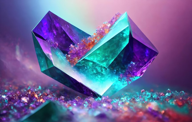 background with diamond and gemstones