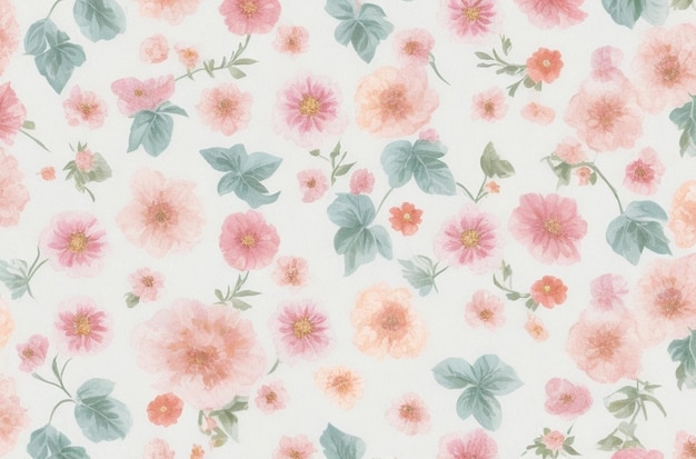 Photo background with ditsy florals