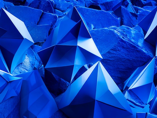 A background with Electric Blue Polygon Shape