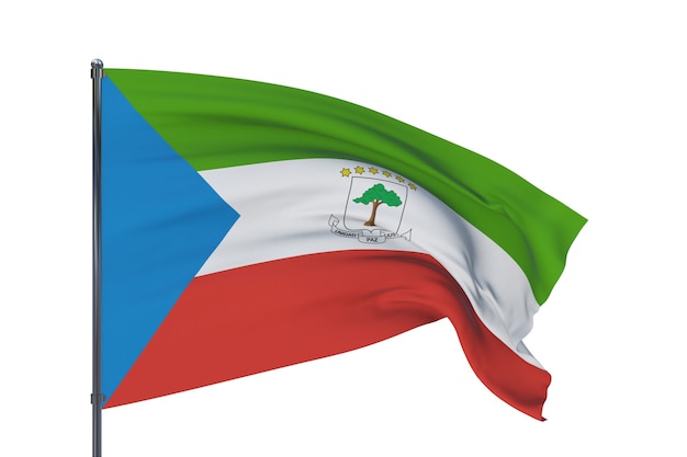 Background with flag of equatorial guinea
