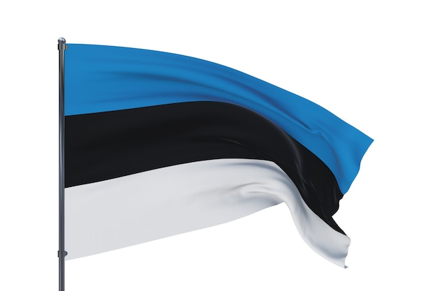 Background with flag of estonia