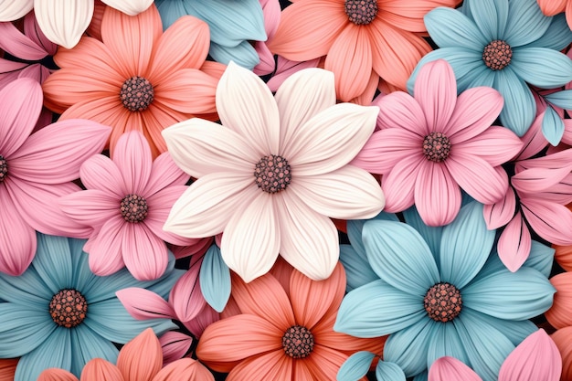 Photo background with flowers