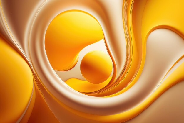 金色と茶色の液体パターンの背景。