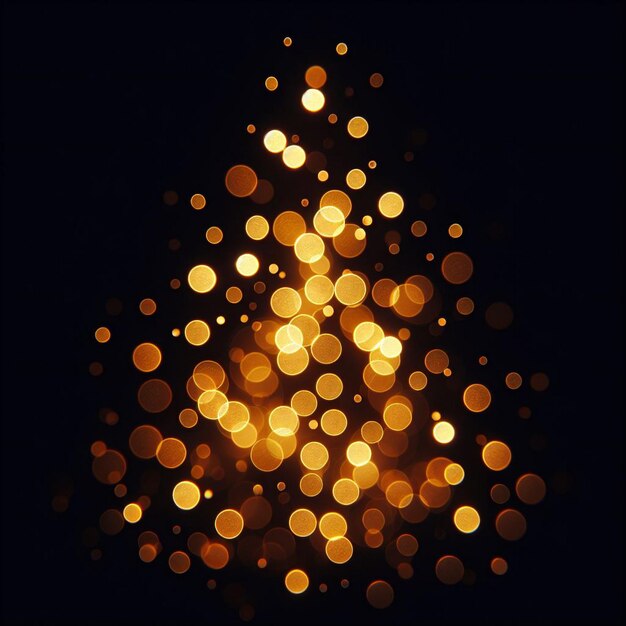 Foto background with golden bokeh