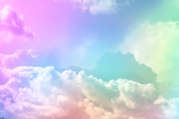 Background with gradient sky in evening clouds