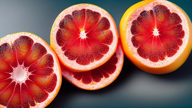 Background with grapefruit and water drops selective focus