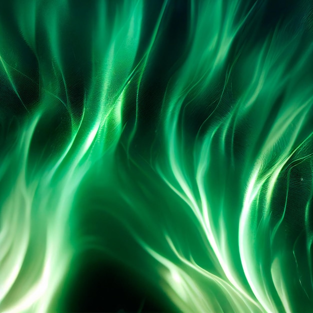 Background with green flame textures