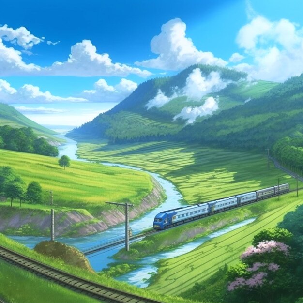 Photo background with makoto shinkai