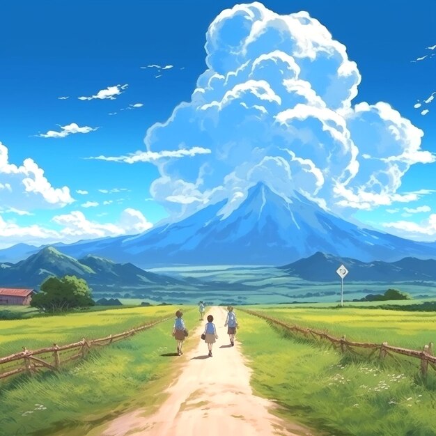 Background with makoto shinkai