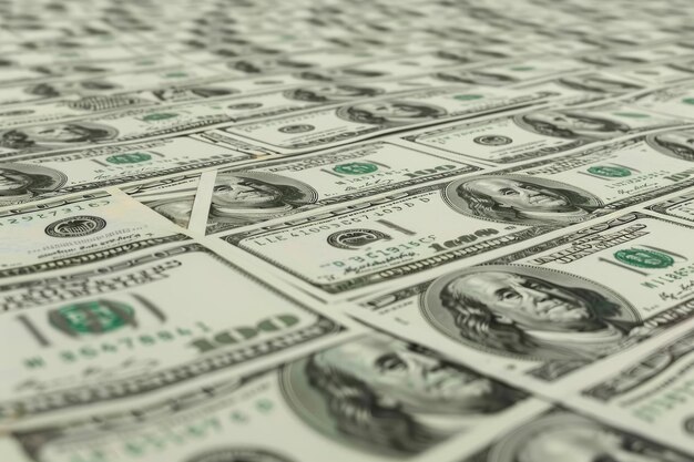 Background with money american hundred dollar bills