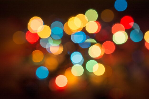 Background With multi color bokeh lights